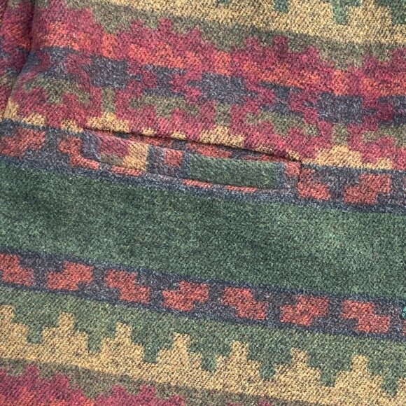 Vintage Braetan Wool Western Jacket Suede Collar Southwestern Ranch Blazer-M - Picture 5 of 13